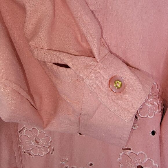 Cervelle Vintage 90s Silk 3 piece casual pants suit outfit size 2x - Picture 9 of 11